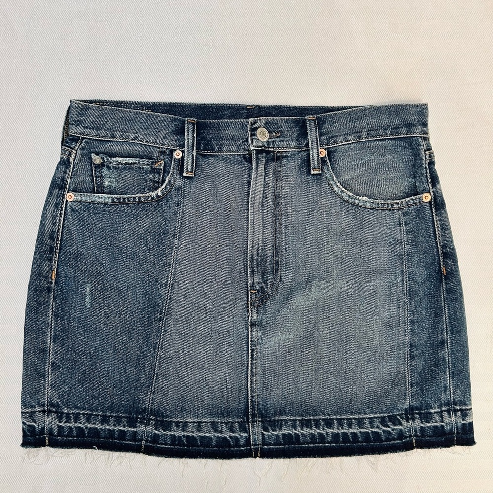 Denim & Supply Ralph Lauren Distressed Denim Mini Skirt